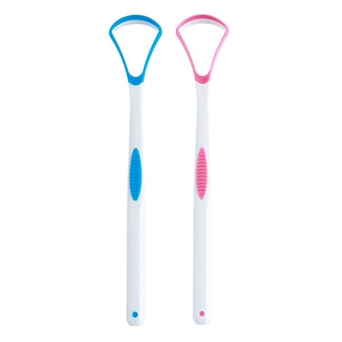 Miniatura 1 de Saludable 2 unids Lengua Raspador Limpiador Hogar Lengua Raspador Limpiador Tpr Oral Lengua Cepillo Accesorios Saludable Cuidado Oral