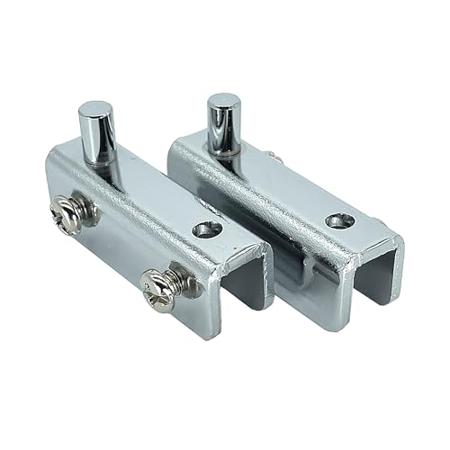 CRL Chrome Standard Mount Glass Door Hinges - Pair