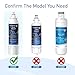 Waterdrop Plus ADQ73613401 NSF 401&53&42 Certified Refrigerator Water Filter, Reduce Lead&PFAS, Replacement for LG® LT800P®, ADQ73613402, ADQ75795104, Kenmore 9490, LSXS26326S (Package May Vary)
