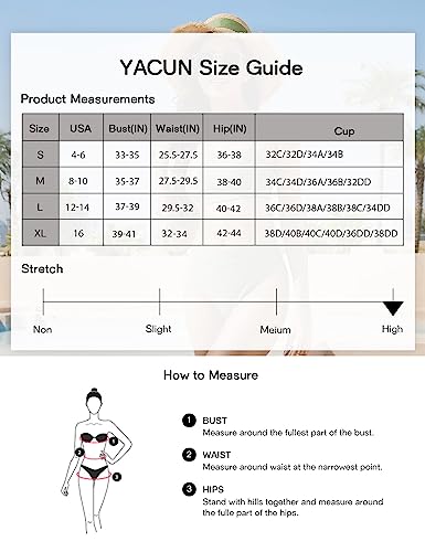 Yacun Women's Two Piece Bandeau Bikini Swimsuit Off Shoulder Cheeky High Waisted Bathing Suits Black Xl #TOP5