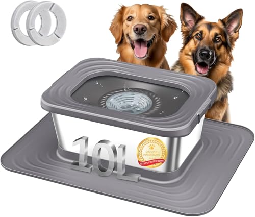 Decflow 10L Stainless Steel Dog Water Bowl, No...
