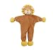 Simply Fido Leo 9-Inch Brown Lion Stuffless Crinkle Paper Dog Toy