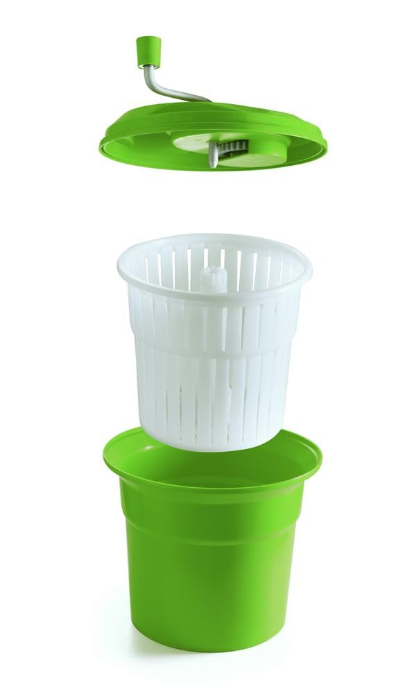 HENDI 222553-Centrifuga per Insalata, capacità, Polyamide & Polypropylene, Verde, 12 L