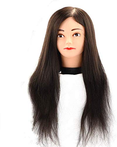 Tailors Dummy Dress Forms Training Head Hair Dummy Practice Head Bride Disk Hair Braided Learning Head Model Hair Mannequin Head Mannequins for Dresses