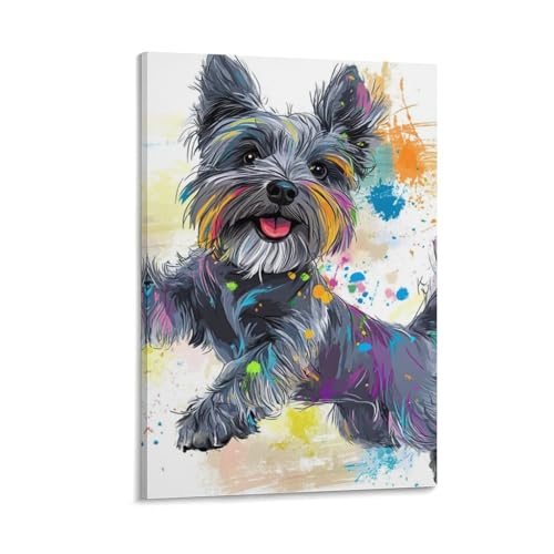Affiche de Schnauzer 40x60cm pour habiller un mur vide avec élégance