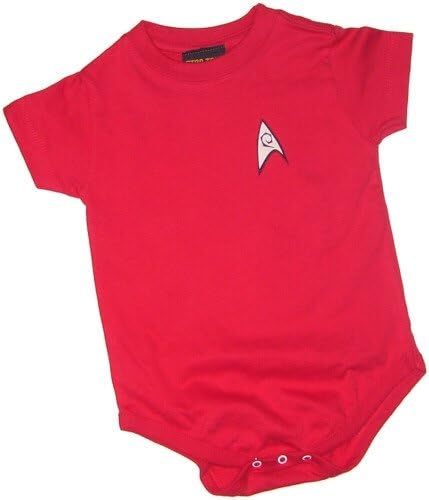 Star Trek Engineering & Security Red Uniform Infant One-Piece Snapsuit, 6 Months
