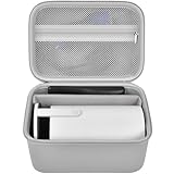 Mini Projector Case Compatible with Magcubic HY300 Pro+ / HY300PRO for ENUOSUMA for Alwtniet Portable Projector 4K 1080P Support, Storage Holder Organizer for Accessories -Light Gray (Bag Only)