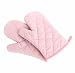 Produktbild Ukamshop1 Paar Hitzebeständig Baumwolle schön Ofenhandschuh Topflappen Backhalter (rosa)