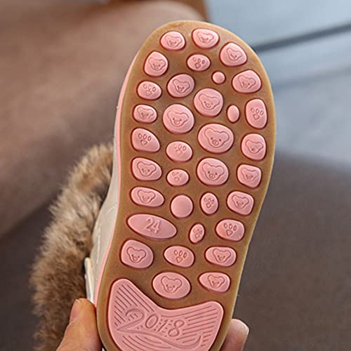 Fenyiti Baby Girls Toddler Snow Boots, Non-Slip Warm Winter Toddler Boots For Girls #TOP3