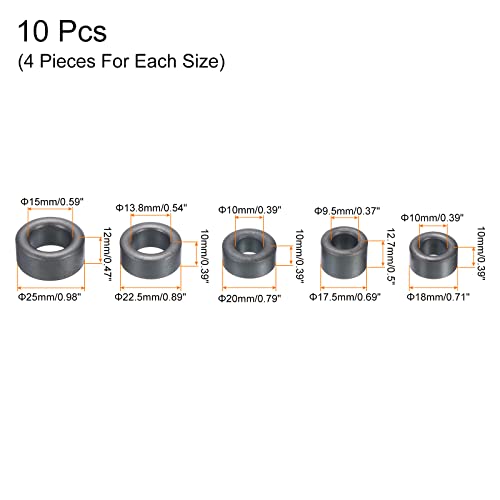 PATIKIL Ferrite Toroide Nuclei Set 17.5x12.7x9.5mm...