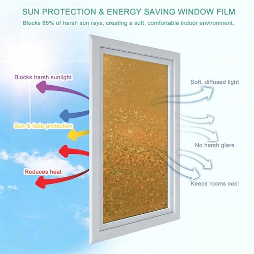 Película Decorativa de Privacidad para Ventanas 17.7" x 78.7" (2pcs) miniatura 6