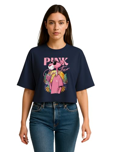 Image of HELLCAT Beige Printed Loose Fit Crew-Neck Crop T-Shirt for Women