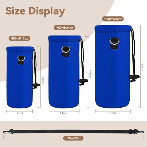 image for AUPET Water Bottle Sling Bag Carrier Crossbody Sleeve,Insulated Neopre