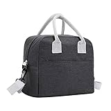 * ✔【Capacidad de la bolsa de almuerzo reutilizable】 Esta bolsa de almuerzo proporciona suficiente espacio, puede adaptarse perfectamente a tu fiambrera, aperitivos, sándwiches e incluso fruta. Se adapta a adultos y niños.