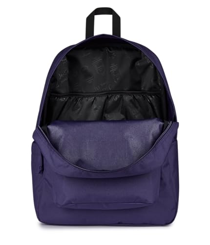 Image of JanSport SuperBreak Plus Backpack with Padded 15-inch Laptop Sleeve and Integrated Bottle Pocket - Spacious and Durable Daypack for Work and Travel - Amethyst Angst