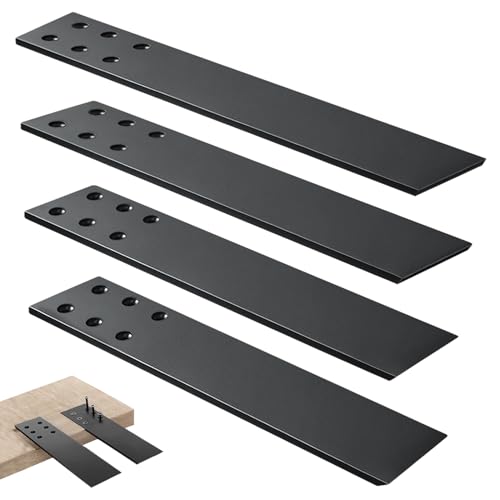 Countertop Support Brackets Heavy Duty 4 Pack 1/4 Thick 16 Inch Flat Hidden Knee Wall Countertop Bracket for Granite Quartz Wood Concret Countertops Screws Included