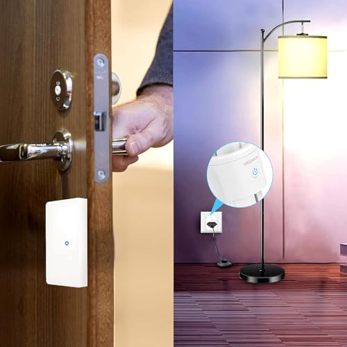 GreenSun Fensterkontaktschalter Dunstabzugshaube - Fensterkontaktschalter, Fensterschalter Dunstabzugshaube, Fensterkontakt Funk Abluftsteuerung für Kamin, Dunstabzugshaube, Garage