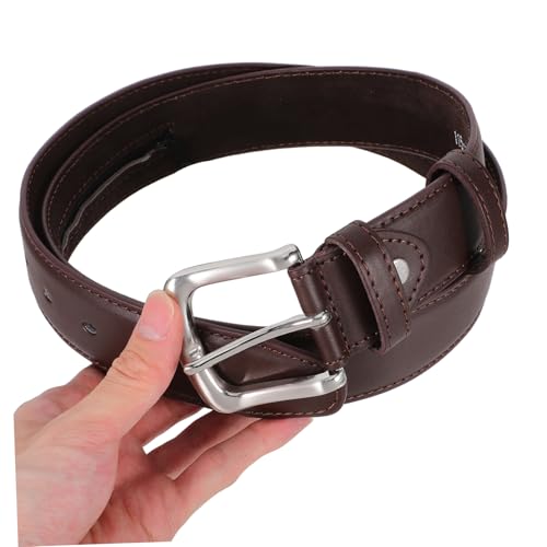 VANZACK Men Pu Money Belt Hidden Zipper Pockets for Travel Secure Cash and Valuables Storage Brown Wallet Belt for Safe Travel4