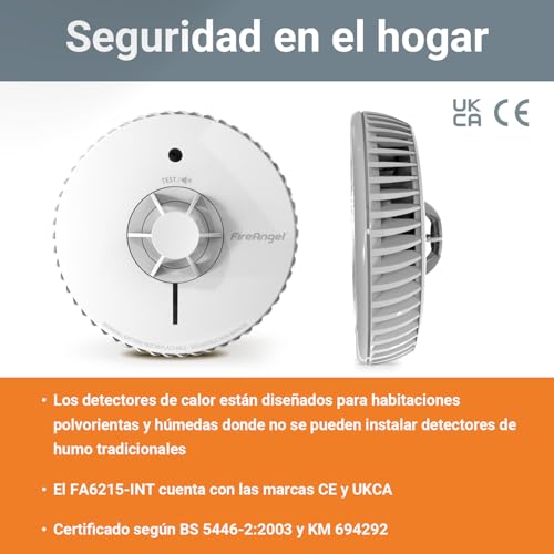 Repuesto HT-630 Detector FireAngel FA6215-INT Color Blanco 4