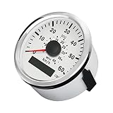 ELING 3-3/8 cala (85 mm) prędkościomierz GPS 60 km / H 40 MPH wskaźnik prędkości do statków jachtowych z podświetleniem (60 km / H WS)