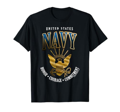 UNITED STATES NAVY HONOR-COURAGE-COMMITMENT T-Shirt