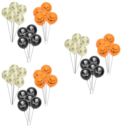 Ballons latex imprimés Halloween pour réussir une décoration de salle volumineuse