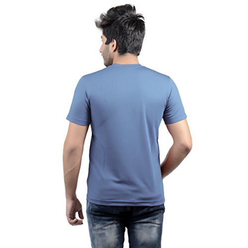 Image of Stylish Regular Fit Plain Men's V-Neck Half Sleeve T-Shirt
