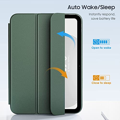 Image of ProElite Case Cover for Apple iPad (A16) 11th /10th Gen (2025 /2022) Cover, Smart Magnetic Case Cover for Apple iPad 11th /10th Generation 2025 /2022, Dark Green
