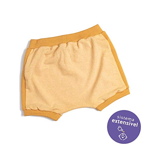 Tapa fralda stone açafrão Tamanho:RN-P