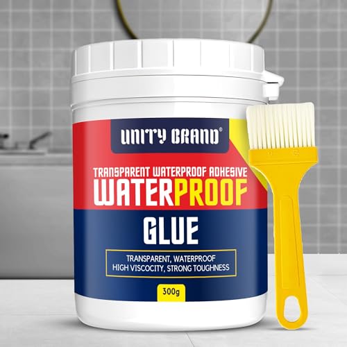 UNITY BRAND Roof Water Leakage Solution, Waterproof Glue, Waterproof Coating, Roof Waterproofing, Water Proof Glue, Crack Seal, Liquid Rubber for Waterproofing, Wall Glue (PACK 1 / 300GM) (Image - 1)