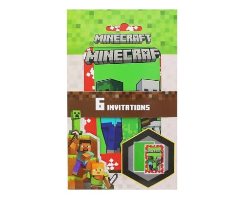 Minecraft Party 6 Einladungskarten & Umschläge