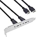 Produktbild InLine® Slotblende USB Typ-C zu USB 3.1 Frontpanel Key-A intern, 0,5m