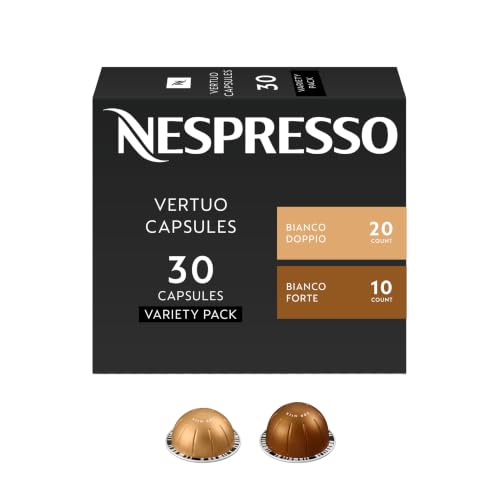 Image of Nespresso Capsules Vertuo, Bianco Variety Pack, 30-Count (Pack of 1) Coffee Pods