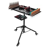 Large application : le chariot à outils Bvomheez est conçu pour une multitude d'applications, ce qui le rend adapté pour les garages, les ateliers, la coiffure et un usage domestique. Son design multifonction garantit qu'il répond à divers besoins organisationnels dans divers environnements professionnels