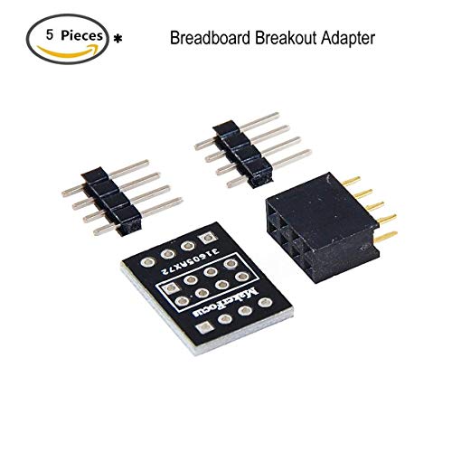 Makerfocus (4Pcs Esp8266 Esp-01 Serial Wireless Wifi Transceiver Receiver Module And ( 5Pcs Esp8266 Esp-01 Adapter Module Compatible With Nrf24L01+ 2.4Ghz Wireless Transceiver Module) #TOP3