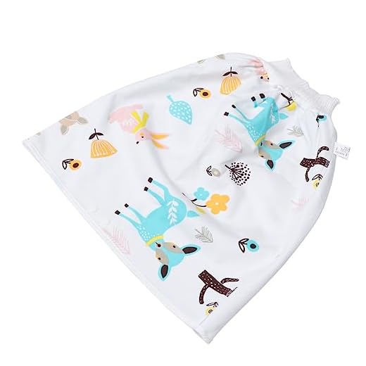 KOMBIUDA Calças De Dormir Urinário Fralda De Dormir Recém-nascida De Algodão Calças De Fraldas Noturnas Lavável Saia Fralda Absorvente Garota Fraldas De Pano Tpu Membrana Impermeável Filho