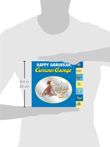 Happy Hanukkah, Curious George tabbed board book - Thumbnail 2