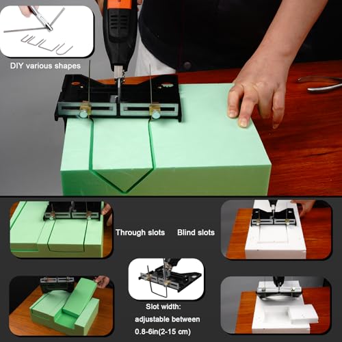 Air Cooled, Electric Hot Knife - Foam Cutting Tool with Blades & Accessories Use Foam Cutter for Engraving and DIY Handmade