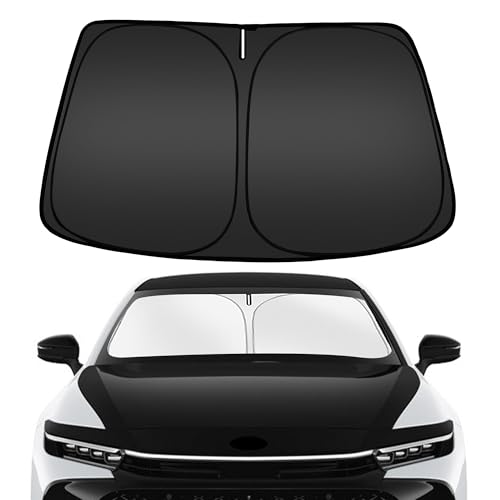 Image of ARISMOTOR Windshield Sun Shade for Toyota Crown 2023-2026 | Crown Signia 2025-2026, Custom Fit, Foldable, Front Window Sunshade Sun Visor Protector, Block UV Rays, Keep Car Cooler