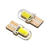 Tamaño: 9 x 9,5 x 20 mm 4 bombillas LED W5W T10 194 168 W5W COB 8SMD LED de estacionamiento Auto Cuña de la lámpara Canbus Silica Blanca Brillante