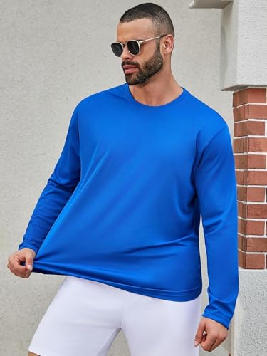 TanBridge Men's Work T-Shirts Long Sleeve Shirt for Men Sun Protection Athletic Shirts 5 Pack4