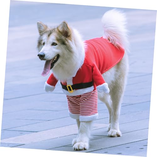 Disfraz para Perro Mobestech Navidad 5XL Rojo miniatura 4