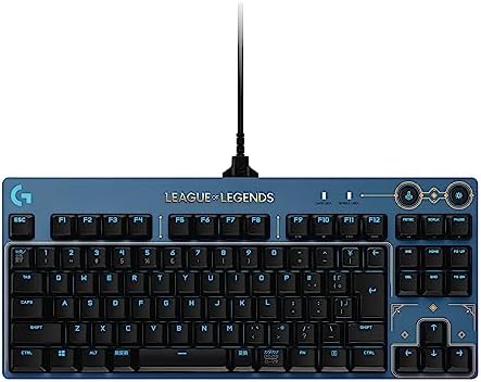 Logicool G PRO Gaming Keyboard, LoL Numeric Keypadless, GX Switch, Tactile, Wired, Mechanical Keyboard, Quiet, Japanese Layout, RGB Detachable Cable, G-PKB-002LOL2, Authentic Japanese Product