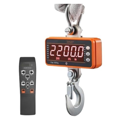 1000kg �f�W�^�� �N���[�� �X�P�[���H�Ɨp�݂艺���X�P�[�� �����R���t�������A���~�j�E���P�[�X & LED �X�N���[�����ݗp ���ݗp�A�H��p