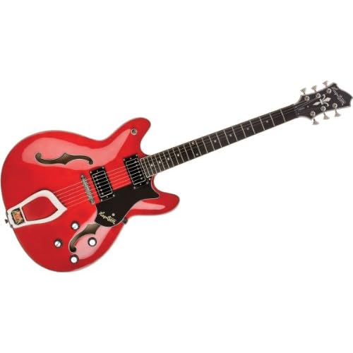 Guitarra eléctrica hagstorm viking - wild cherry transparent