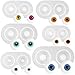 Musykrafties - Stampi in silicone per bulbi oculari, 6 pezzi