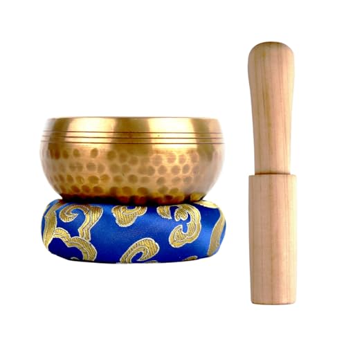 Tibetan Singing Bowl Set Sound Bowl Meditation Bowlhand Hammered in Nepal For Yoga Mindfulness Healing & Chakra balancing Meditation- 3.15 inch