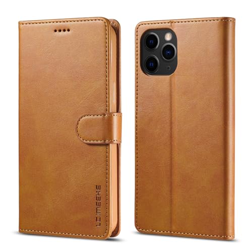 Coque cuir iPhone 15 Pro Max kaki jaune pour sorties et voyages