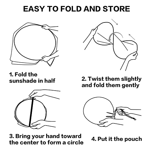 Cute Pink Berries Strawberry Girly Fresh Windshield Sunshade For Car Suv Truck Foldable Uv Ray Reflector Front Window Sun Shade Visor Shield Cover #TOP4