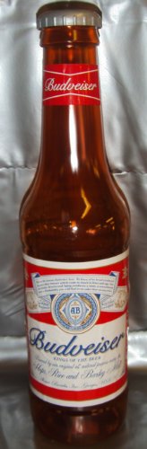 Holland Plastics Original Brand 'BUDVEISER' FUN ADULTS MONEY BOTTLE/SAVINGS MONEY BOTTLE/NOVELTY MONEY BOX-60 cm height